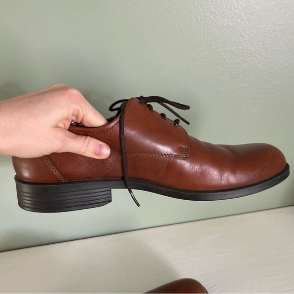 Ecco Brown Leather Oxford‎ Dress Shoes EU 43 - Picture 8 of 11